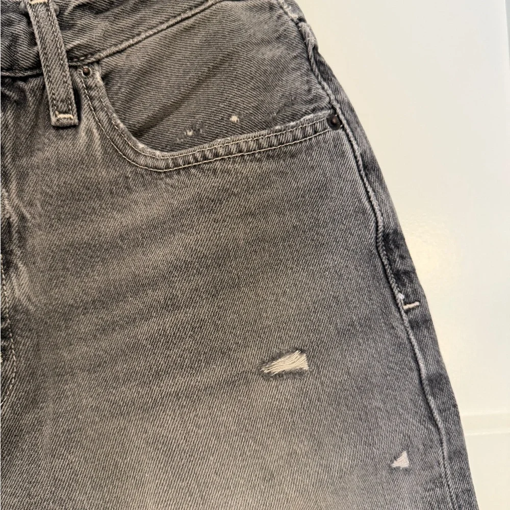 ETICA Brandy Long Denim Shorts Women’s Gray Quartzsite Organic Cotton Bermuda